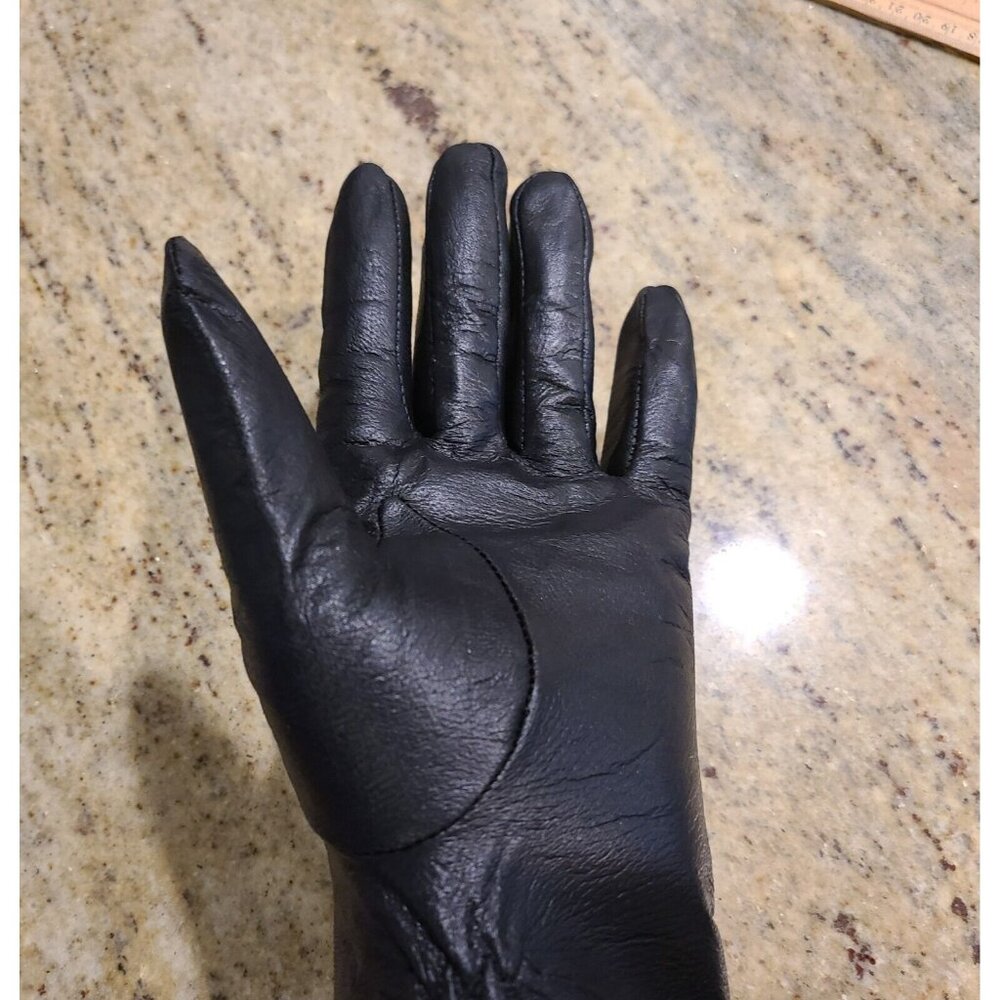 New! Women Size XL Black Leather Lined 10" Gloves Henna Tattoo Fairy Whimsigoth - Picture 13 of 16